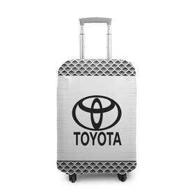 Чехол для чемодана 3D с принтом TOYOTA SPORT , 86% полиэфир, 14% спандекс | двустороннее нанесение принта, прорези для ручек и колес | 
