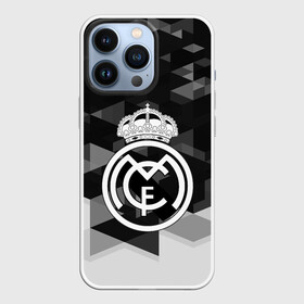 Чехол для iPhone 13 Pro с принтом FC Real Madrid sport geometry ,  |  | abstraction | championship | fc | football | footer | polygon | real madrid | soccer | socker | sport | абстракция | одежда | спорт | спортивный | униформа | футбол | футбольный клуб | чемпионат