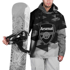 Накидка на куртку 3D с принтом FC Arsenal sport geometry 2018 , 100% полиэстер |  | Тематика изображения на принте: 