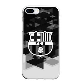 Чехол для iPhone 7Plus/8 Plus матовый с принтом FC Barcelona sport geometry , Силикон | Область печати: задняя сторона чехла, без боковых панелей | abstraction | barcelona | championship | fc | football | footer | polygon | soccer | socker | sport | абстракция | одежда | спорт | спортивный | униформа | футбол | футбольный клуб | чемпионат