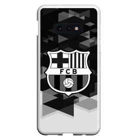 Чехол для Samsung S10E с принтом FC Barcelona sport geometry , Силикон | Область печати: задняя сторона чехла, без боковых панелей | abstraction | barcelona | championship | fc | football | footer | polygon | soccer | socker | sport | абстракция | одежда | спорт | спортивный | униформа | футбол | футбольный клуб | чемпионат