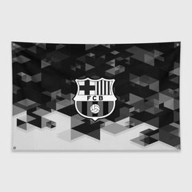 Флаг-баннер с принтом FC Barcelona sport geometry , 100% полиэстер | размер 67 х 109 см, плотность ткани — 95 г/м2; по краям флага есть четыре люверса для крепления | abstraction | barcelona | championship | fc | football | footer | polygon | soccer | socker | sport | абстракция | одежда | спорт | спортивный | униформа | футбол | футбольный клуб | чемпионат