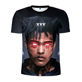 Мужская футболка 3D спортивная с принтом XXXtentacion (9) , 100% полиэстер с улучшенными характеристиками | приталенный силуэт, круглая горловина, широкие плечи, сужается к линии бедра | 17 | art | look at me | moonlight | rap | revenge | tentacion | xxx | xxxtentacion