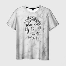 Мужская футболка 3D с принтом Face , 100% полиэфир | прямой крой, круглый вырез горловины, длина до линии бедер | 3d | cgi | digital art | music | retro | vaporwave | абстракция | вейпорвейв | геометрия | музыка | ретро