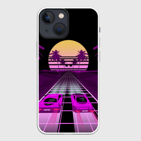 Чехол для iPhone 13 mini с принтом Vaporwave ,  |  | 3d | cgi | digital art | music | retro | vaporwave | абстракция | вейпорвейв | геометрия | музыка | ретро
