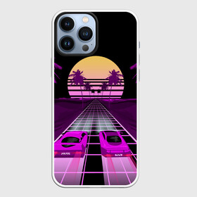 Чехол для iPhone 13 Pro Max с принтом Vaporwave ,  |  | Тематика изображения на принте: 3d | cgi | digital art | music | retro | vaporwave | абстракция | вейпорвейв | геометрия | музыка | ретро