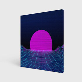 Холст квадратный с принтом Солнце , 100% ПВХ |  | 3d | cgi | digital art | music | retro | vaporwave | абстракция | вейпорвейв | геометрия | музыка | ретро