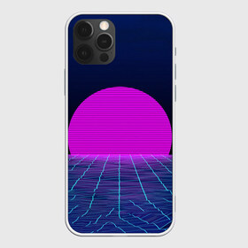 Чехол для iPhone 12 Pro Max с принтом Солнце , Силикон |  | 3d | cgi | digital art | music | retro | vaporwave | абстракция | вейпорвейв | геометрия | музыка | ретро