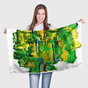 Флаг 3D с принтом Краски лета , 100% полиэстер | плотность ткани — 95 г/м2, размер — 67 х 109 см. Принт наносится с одной стороны | 