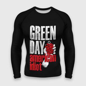 Мужской рашгард 3D с принтом Green Day American Idiot ,  |  | green day | punk rock | билли джо армстронг | панк рок