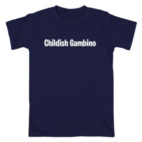 Мужская футболка хлопок с принтом Childish Gambino , 100% хлопок | прямой крой, круглый вырез горловины, длина до линии бедер, слегка спущенное плечо. | Тематика изображения на принте: 