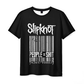 Мужская футболка 3D с принтом Slipknot People , 100% полиэфир | прямой крой, круглый вырез горловины, длина до линии бедер | alternative | iowa | metal | nu | slipknot | slipnot | taylor | метал | слипкнот | слипнот
