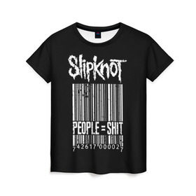 Женская футболка 3D с принтом Slipknot People , 100% полиэфир ( синтетическое хлопкоподобное полотно) | прямой крой, круглый вырез горловины, длина до линии бедер | alternative | iowa | metal | nu | slipknot | slipnot | taylor | метал | слипкнот | слипнот