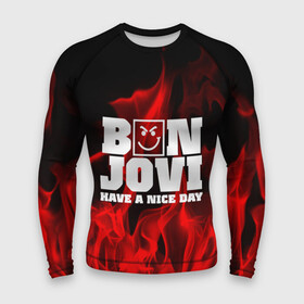 Мужской рашгард 3D с принтом BON JOVI ,  |  | bon jovi | альтернативный хип хоп | группа | инди поп | музыка | музыкальное произведение | ноты | регги | рок | синти поп