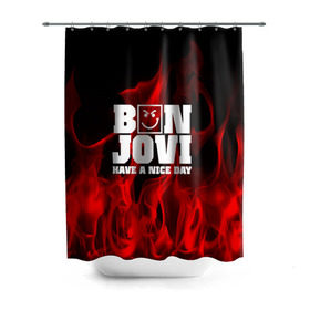 Штора 3D для ванной с принтом BON JOVI , 100% полиэстер | плотность материала — 100 г/м2. Стандартный размер — 146 см х 180 см. По верхнему краю — пластиковые люверсы для креплений. В комплекте 10 пластиковых колец | bon jovi | альтернативный хип хоп | группа | инди поп | музыка | музыкальное произведение | ноты | регги | рок | синти поп