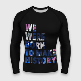 Мужской рашгард 3D с принтом We were born to make history ,  |  | yuri on ice | юри на льду