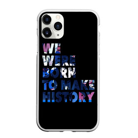 Чехол для iPhone 11 Pro матовый с принтом We were born to make history , Силикон |  | Тематика изображения на принте: yuri on ice | юри на льду