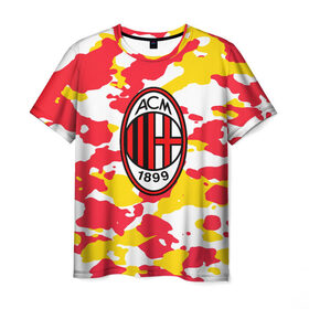 Мужская футболка 3D с принтом Milan , 100% полиэфир | прямой крой, круглый вырез горловины, длина до линии бедер | football | italia | logo | milan | sport | арт | италия | камуфляж | лига | лого | милан | милитари | спорт | текстура | фк | футбол | футбольный клуб | эмблема