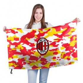 Флаг 3D с принтом Milan , 100% полиэстер | плотность ткани — 95 г/м2, размер — 67 х 109 см. Принт наносится с одной стороны | football | italia | logo | milan | sport | арт | италия | камуфляж | лига | лого | милан | милитари | спорт | текстура | фк | футбол | футбольный клуб | эмблема
