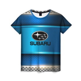 Женская футболка 3D с принтом SUBARU sport collection , 100% полиэфир ( синтетическое хлопкоподобное полотно) | прямой крой, круглый вырез горловины, длина до линии бедер | auto | automobile | car | carbon | machine | motor | motor car | sport car | subaru | автомашина | бренд | легковой автомобиль | марка | спортивный автомобиль | тачка