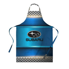 Фартук 3D с принтом SUBARU sport collection , 100% полиэстер | общий размер — 65 х 85 см, ширина нагрудника — 26 см, горловина — 53 см, длина завязок — 54 см, общий обхват в поясе — 173 см. Принт на завязках и на горловине наносится с двух сторон, на основной части фартука — только с внешней стороны | auto | automobile | car | carbon | machine | motor | motor car | sport car | subaru | автомашина | бренд | легковой автомобиль | марка | спортивный автомобиль | тачка