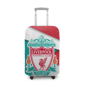 Чехол для чемодана 3D с принтом Ливерпуль формы , 86% полиэфир, 14% спандекс | двустороннее нанесение принта, прорези для ручек и колес | fc liverpool | football | liverpool | soccer | ливер | ливерпуль | лига чемпионов | фк ливерпуль | футбол