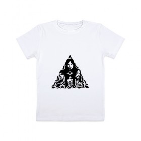 Детская футболка хлопок с принтом Pink Floyd , 100% хлопок | круглый вырез горловины, полуприлегающий силуэт, длина до линии бедер | 