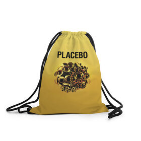 Рюкзак-мешок 3D с принтом Placebo , 100% полиэстер | плотность ткани — 200 г/м2, размер — 35 х 45 см; лямки — толстые шнурки, застежка на шнуровке, без карманов и подкладки | placebo | альтернативный | инди | индирок | плацебо | рок