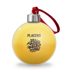 Ёлочный шар с принтом Placebo , Пластик | Диаметр: 77 мм | placebo | альтернативный | инди | индирок | плацебо | рок