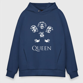 Мужское худи Oversize хлопок с принтом Queen , френч-терри — 70% хлопок, 30% полиэстер. Мягкий теплый начес внутри —100% хлопок | боковые карманы, эластичные манжеты и нижняя кромка, капюшон на магнитной кнопке | paul rodgers | queen | quen | брайан мэй | глэм | группа | джон дикон | квин | королева | куин | меркури | меркьюри | мэркури | поп | роджер тейлор | рок | фредди | фреди | хард | хардрок