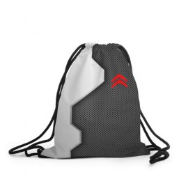 Рюкзак-мешок 3D с принтом Citroen sport uniform auto , 100% полиэстер | плотность ткани — 200 г/м2, размер — 35 х 45 см; лямки — толстые шнурки, застежка на шнуровке, без карманов и подкладки | 