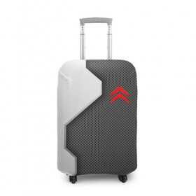 Чехол для чемодана 3D с принтом Citroen sport uniform auto , 86% полиэфир, 14% спандекс | двустороннее нанесение принта, прорези для ручек и колес | 