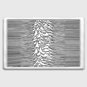 Магнит 45*70 с принтом White , Пластик | Размер: 78*52 мм; Размер печати: 70*45 | ian curtis | joy division | rock | unknown pleasures | иэн кёртис | рок