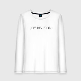 Женский лонгслив хлопок с принтом Joy Division , 100% хлопок |  | ian curtis | joy division | rock | unknown pleasures | иэн кёртис | рок