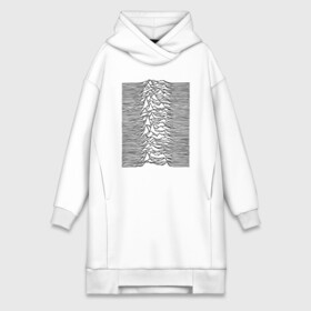 Платье-худи хлопок с принтом Unknown Pleasures ,  |  | ian curtis | joy division | rock | unknown pleasures | иэн кёртис | рок