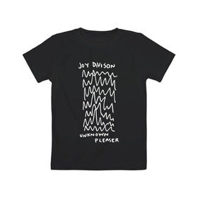 Детская футболка хлопок с принтом Joy Division , 100% хлопок | круглый вырез горловины, полуприлегающий силуэт, длина до линии бедер | ian curtis | joy division | rock | unknown pleasures | иэн кёртис | рок