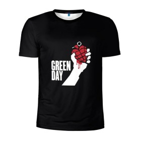 Мужская футболка 3D спортивная с принтом Green Day , 100% полиэстер с улучшенными характеристиками | приталенный силуэт, круглая горловина, широкие плечи, сужается к линии бедра | american idiot