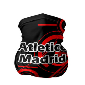 Бандана-труба 3D с принтом Атлетико Мадрид , 100% полиэстер, ткань с особыми свойствами — Activecool | плотность 150‒180 г/м2; хорошо тянется, но сохраняет форму | 