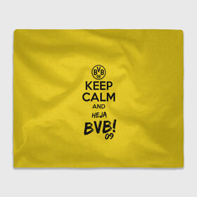 Плед 3D с принтом Keep calm and Heja BVB , 100% полиэстер | закругленные углы, все края обработаны. Ткань не мнется и не растягивается | Тематика изображения на принте: 09 | bvb | calm | heja | keep | боруссия | германия | дортмунд | клуб | сохраняй | спокойствие | фк | футбол | футбольный