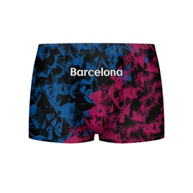 Мужские трусы 3D с принтом ФК Барселона , 50% хлопок, 50% полиэстер | классическая посадка, на поясе мягкая тканевая резинка | игра | испания | каталония | красный | лига | мяч | сборная | синий | форма | футбол | чемпион | черный