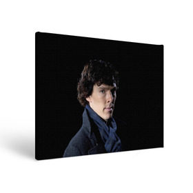 Холст прямоугольный с принтом Sherlock , 100% ПВХ |  | benedict | cumberbatch | sherlock | бенедикт | камбербатч | шерлок