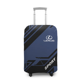 Чехол для чемодана 3D с принтом LEXUS SPORT , 86% полиэфир, 14% спандекс | двустороннее нанесение принта, прорези для ручек и колес | auto | lexus | sport | авто | автомобиль | автомобильные | бренд | лексус | марка | машины | спорт