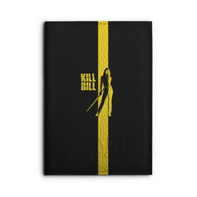 Обложка для автодокументов с принтом Kill Bill , натуральная кожа |  размер 19,9*13 см; внутри 4 больших “конверта” для документов и один маленький отдел — туда идеально встанут права | тарантино | ума турман
