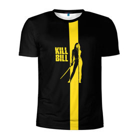 Мужская футболка 3D спортивная с принтом Kill Bill , 100% полиэстер с улучшенными характеристиками | приталенный силуэт, круглая горловина, широкие плечи, сужается к линии бедра | тарантино | ума турман