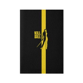 Обложка для паспорта матовая кожа с принтом Kill Bill , натуральная матовая кожа | размер 19,3 х 13,7 см; прозрачные пластиковые крепления | Тематика изображения на принте: тарантино | ума турман