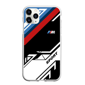 Чехол для iPhone 11 Pro матовый с принтом BMW M SPORT , Силикон |  | auto | bmw | motorsport | sport | авто | автомобиль | автомобильные | бмв | бренд | марка | машины | моторспорт | спорт