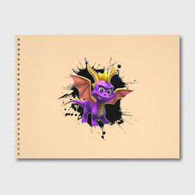 Альбом для рисования с принтом Spyro , 100% бумага
 | матовая бумага, плотность 200 мг. | Тематика изображения на принте: spyro | спайро