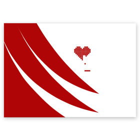 Поздравительная открытка с принтом ГЕОМЕТРИЧЕСКОЕ СЕРДЦЕ. , 100% бумага | плотность бумаги 280 г/м2, матовая, на обратной стороне линовка и место для марки
 | abstract | geometry | geometry stripes | heart | texture | абстракция | геометрические полосы | геометрическое сердце | геометрия | любовь | сердечко | сердца | сердце | текстура