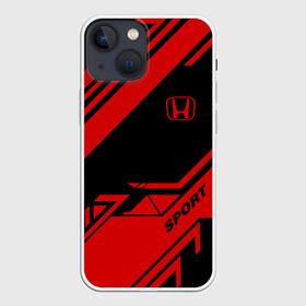 Чехол для iPhone 13 mini с принтом HONDA SPORT ,  |  | auto | honda | sport | авто | автомобиль | автомобильные | бренд | марка | машины | спорт | хонда