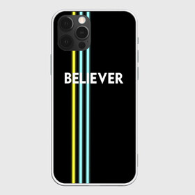 Чехол для iPhone 12 Pro с принтом Believer Imagine Dragons , силикон | область печати: задняя сторона чехла, без боковых панелей | рок